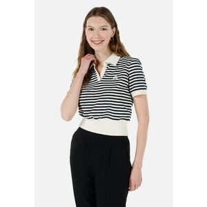 Tricou polo cu model in dungi imagine