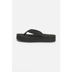 Papuci flip-flops flatform cu bareta impletita imagine