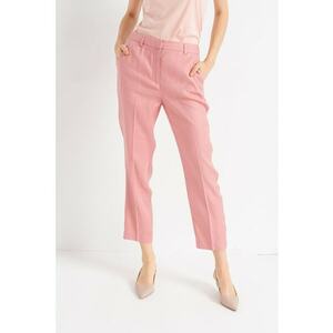 Pantaloni crop din amestec de in imagine