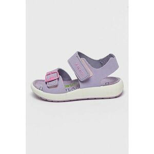 Sandale uni de piele cu velcro imagine