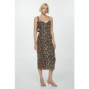 Rochie dreapta cu animal print Leo imagine