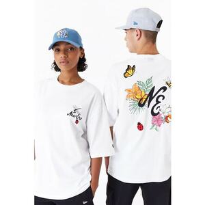 Tricou supradimensionat unisex cu imprimeu floral imagine