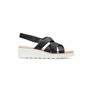 Sandale wedge de piele cu velcro imagine