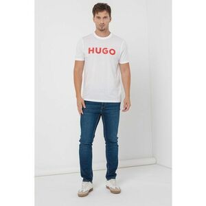 HUGO Tricou 'Dulivio' roșu / alb imagine