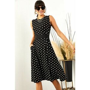 Rochie midi cu imprimeu si buzunare laterale imagine