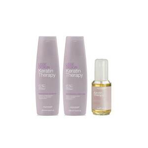 Set Alfaparf Lisse Design Keratin Therapy Maintenance: 250 ml - Sampon + 250 - ml Balsam + 50 - ml Ulei de par imagine