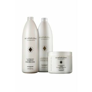 Set Alfaparf Semi Di Lino Diamond Iluminating: 1000 ml - Sampon + 1000 ml - Balsam + 500 ml - Masca imagine