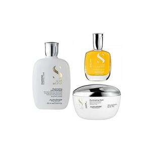 Set Alfaparf Semi Di Lino Diamond Iluminating: 250 ml - Sampon + 200 ml - Masca + 50 ml - Serum imagine