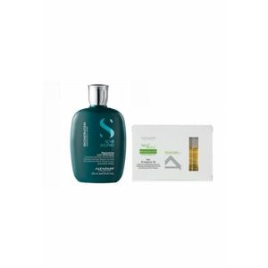 Set Alfaparf Semi Di Lino Reconstruction - 250 ml Sampon + 6x13 ml fiole Reparative Lotion imagine