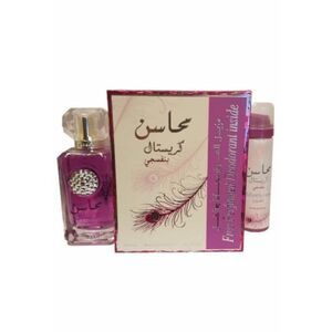 Set Mahasin Crystal Violet - Femei: Apa de Parfum - 100 ml + Deodorant Spray - 50 ml imagine