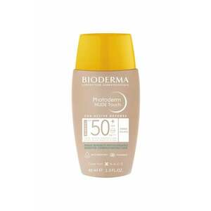 Fluid cu protectie solara Photoderm Nude Touch Mineral SPF 50+ nuanta aurie - pentru ten mixt si gras - 40 ml imagine