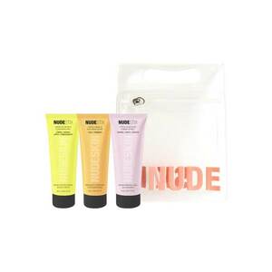 Set pentru Ingrijirea tenului - 3-Step Citrus Renew - Exfoliant pentru fata 20 ml - Balsam de curatare pentru fata 20 ml - Masca hidratanta pentru fata 20 ml - Geanta de cosmetice imagine