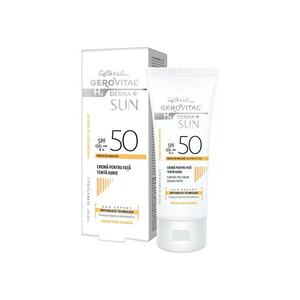 Crema pentru fata H3 Derma+ Sun - cu SPF 50 - tenta aurie - 50 ml imagine