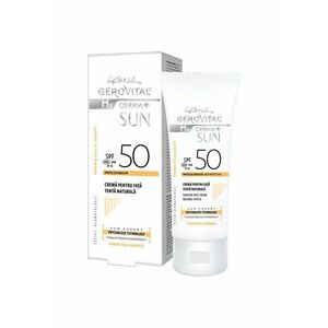 Crema pentru fata H3 Derma+ Sun - cu SPF 50 - tenta naturala - 50 ml imagine