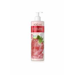 Iaurt de corp pentru netezire si hidratare Eveline 99% Natural Strawberry 400 ml imagine