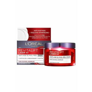 Dischete de fata L`Oreal Revitalift Laser X 3 Anti-Aging Glycolic Peel - 30 bucati imagine