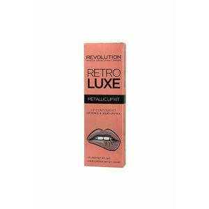 Set luciu si creion de buze - Makeup Revolution - Maro imagine