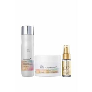 Set pentru par vopsit ColorMotion - Sampon 250 ml - Masca 150 ml - Ulei 30 ml imagine