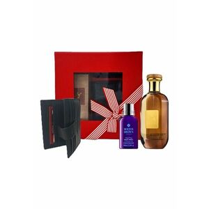 Set Exotic Oud - Apa de Parfum Ard al Zaafara Mousuf - 100 ml - Portofel barbati din piele naturala - Gel de Dus Molton Brown Relaxing Ylang-Ylang - 100 ml imagine