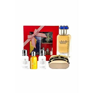 Set Ocean Odyssey - Apa de Parfum Lattafa Bade'e Al Oud Amet - 100 ml - Set 3 bratari din otel inoxidabil - onix si zirconiu - Gel de Dus Molton Brown Vetiver & Grapefruit Bath - 30 ml - 2 x Lotiune de corp Molton Brown Vetiver & Grapefruit - 50 ml imagine