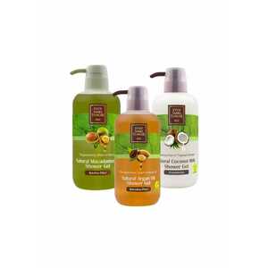 Set Eyup Sabri Tuncer Gel de dus Cocos 600 ml - Gel de dus Macadamia 600 ml - Gel de dus Argan 600 ml imagine