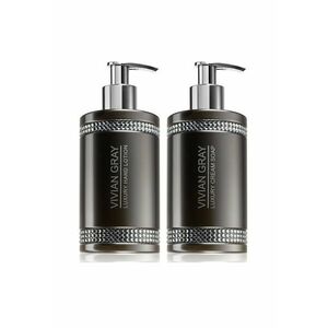 Set Sapun lichid Crystals Gray - Unisex - 250 ml + Crema de maini - 250 ml imagine