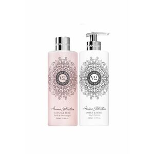 Set Lotiune de corp Aroma Selection Lotus & Rose - Unisex - 500 ml + Gel de dus - 500 ml imagine