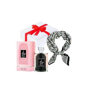 Set Essence&Shawl Apa de parfum Hayaati 100 ml + esarfa satinata + cutie cadou cu funda imagine