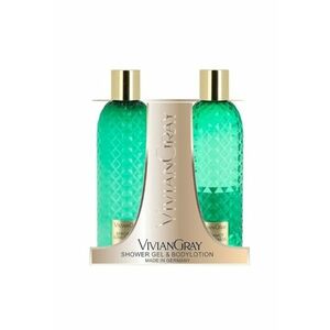 Set Lotiune de corp Unisex Gemstone Green Bergamota - 300 ml + Gel de dus - 300 ml imagine