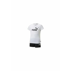 Echipament sportiv copii - Logo Tee & Shorts Set G - alb/negru imagine