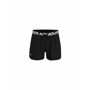 Pantaloni scurti cu banda logo pentru fete Play Up Solid - Negru imagine