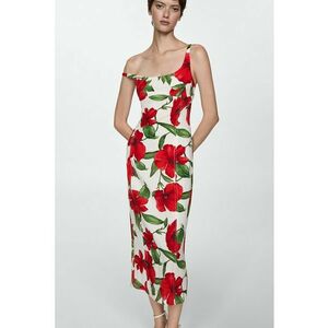 Rochie midi cu model floral imagine