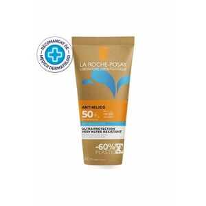 Lotiune cu protectie solara pentru fara si corp cu aplicare pe piele umeda Anthelios WetSkin SPF 50+ - 200ml imagine