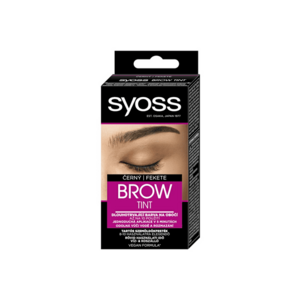 Vopsea pentru sprancene Brow Tint - Negru - rezistenta la apa si la stergere - formula vegana - 10 ml imagine