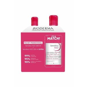 Pachet Promo: Apa micelara Sensibio H2O pentru ten sensibil - 500 ml + Apa micelara Bioderma Sensibio H2O pentru ten sensibil - 250 ml imagine