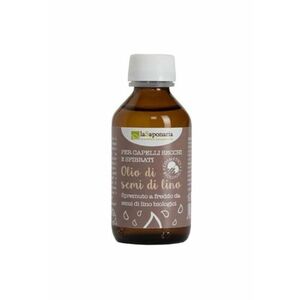 Ulei organic de seminte de in pentru par uscat si fragil La Saponaria - 100 ml imagine