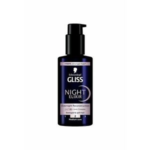 Ser tratament pentru par deteriorat si despicat - Schwarzkopf Night Elixir Overnight Reconstruction - 100ml imagine