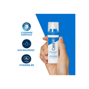 Serum cu acid hialuronic - vitamina B5 si ceramide - cu efect hidratant 24 H - 30 ml imagine