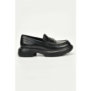 Pantofi loafer din piele cu model piele de reptila imagine