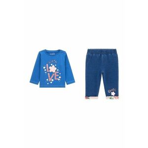 Set de bluza cu decolteu la baza gatului si pantaloni de trening imagine