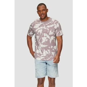 Tricou de bumbac cu imprimeu tropical imagine