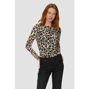 Bluza transparenta cu animal print imagine