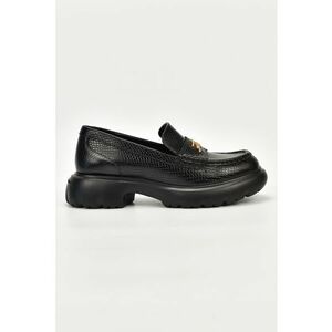 Pantofi loafer din piele cu model piele de reptila imagine