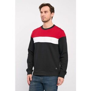 Bluza de trening colorblock cu decolteu la baza gatului imagine