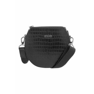 Geanta crossbody de piele cu aspect de piele de crocodil imagine