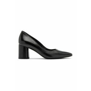 Pantofi dama negru toc 8 cm imagine