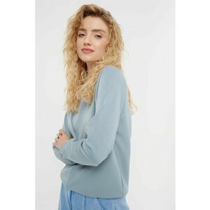 Bluza de trening cu decolteu la baza gatului si maneci raglan imagine