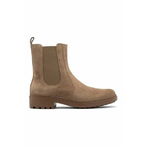 Ghete casual, de culoare camel, cu talpa joasa imagine