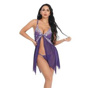 Lenjerie sexy tip neglijeu cu dantela - imagine