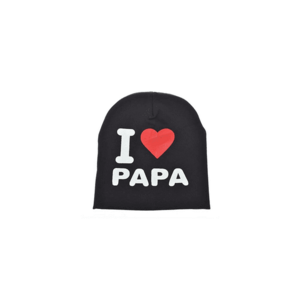 Caciula pentru copii - model “I love papa” - calduroasa si cool - EFAYN imagine